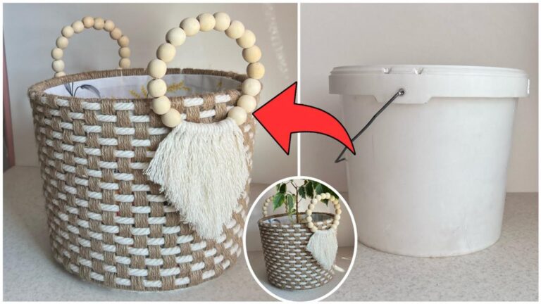 Questo semplice gesto trasforma un secchio di plastica in un oggetto straordinario…