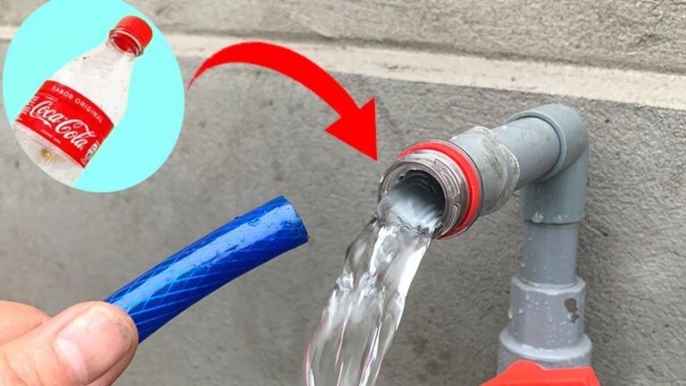 Questo semplice gesto trasforma una bottiglia in un utile separatore per tubi d’acqua…