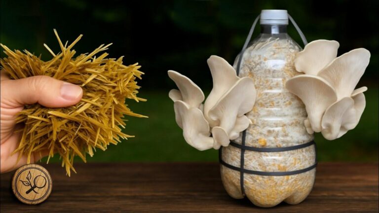 Questo semplice gesto trasforma bottiglie di plastica in un raccolto di funghi…