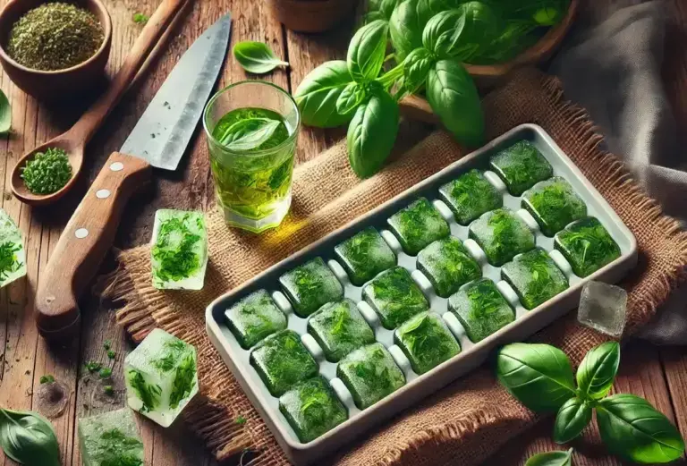 Come Conservare il Basilico Fresco per Tutto l’Inverno: il Metodo del Congelamento con Olio d’Oliva